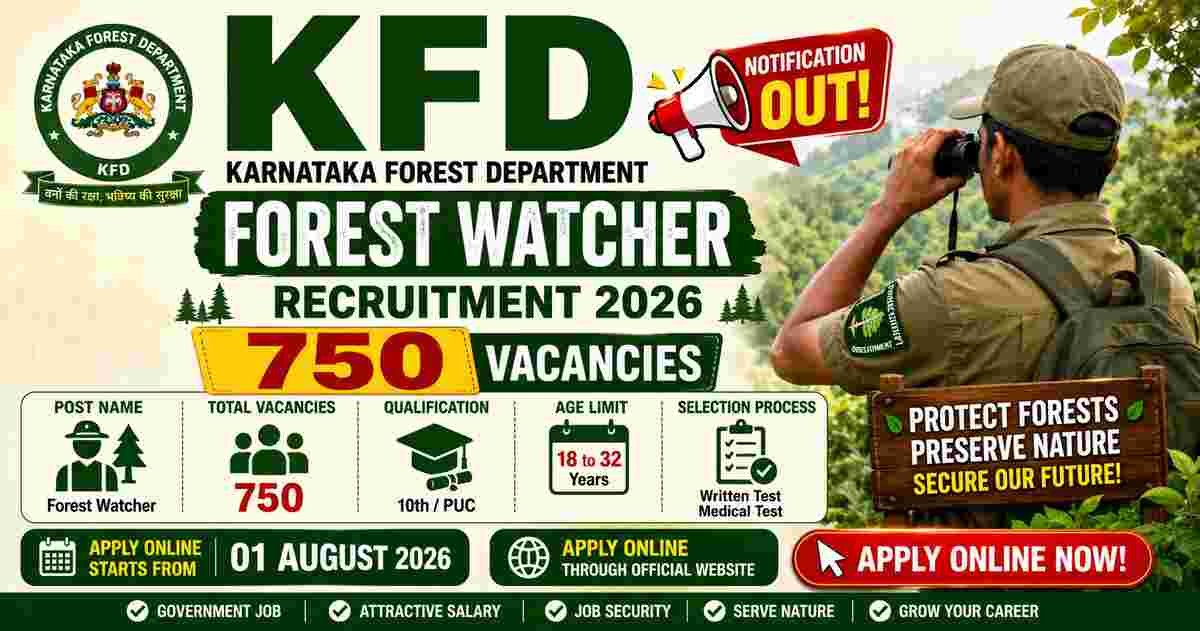Karnataka forest watcher recruitment 2026