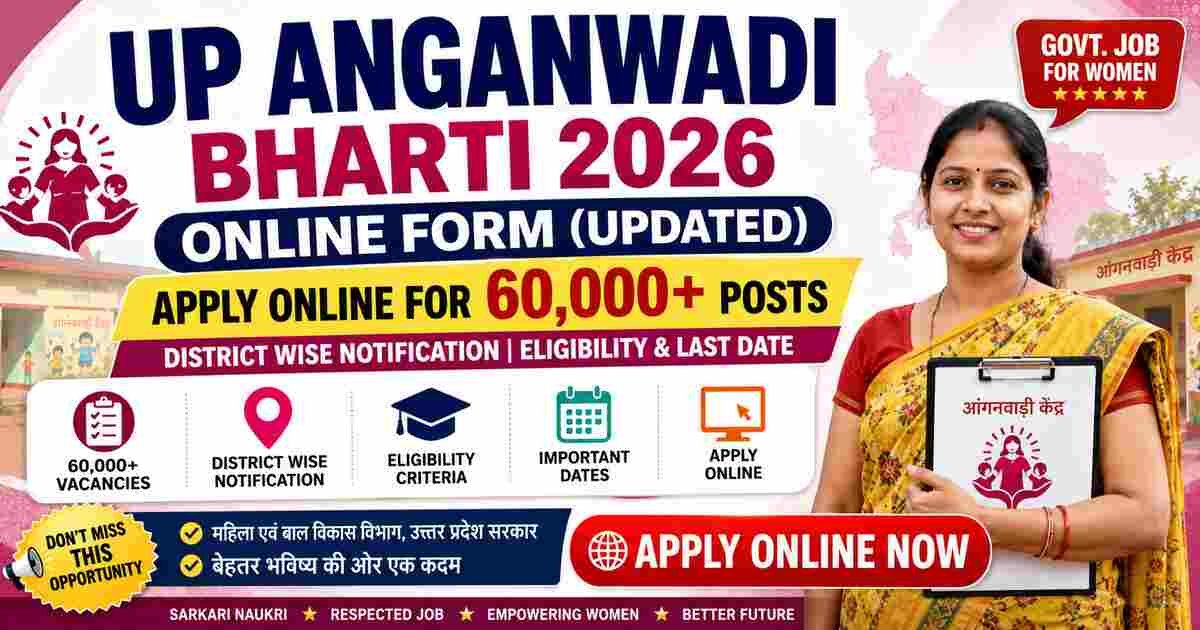 UP Anganwadi Bharti Online Form 2026