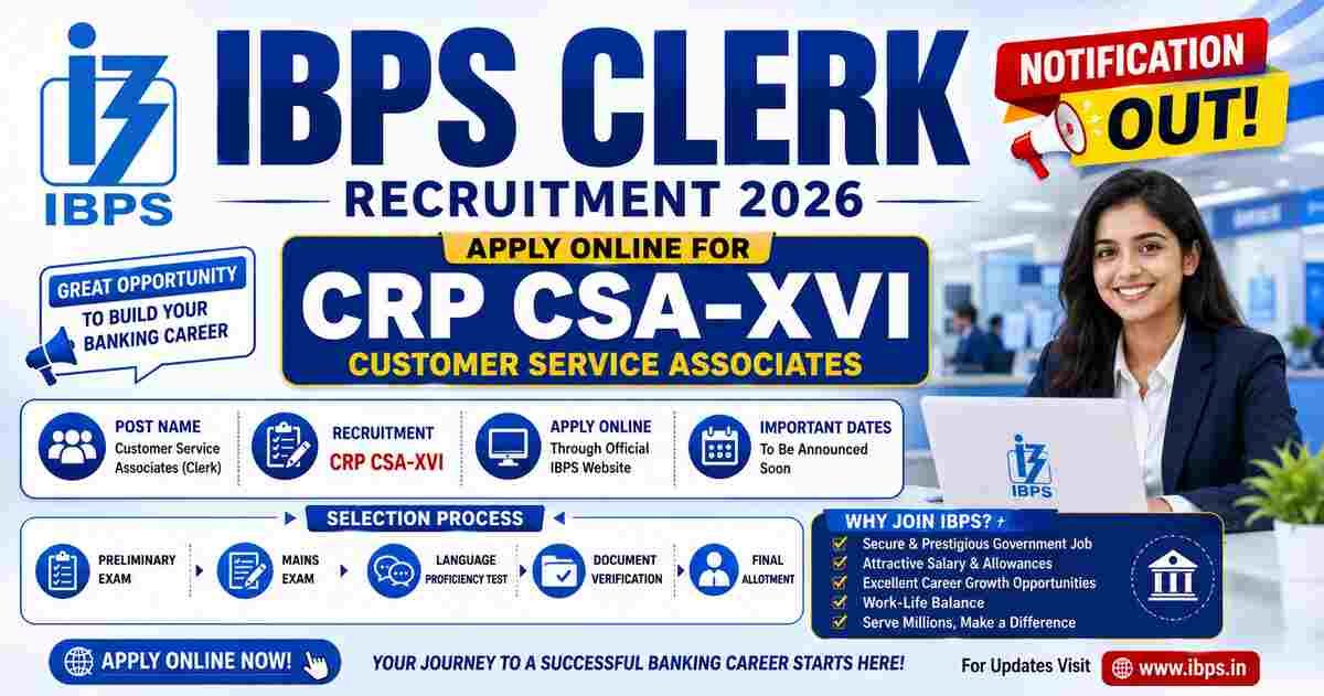 IBPS Clerk Recruitment 2026