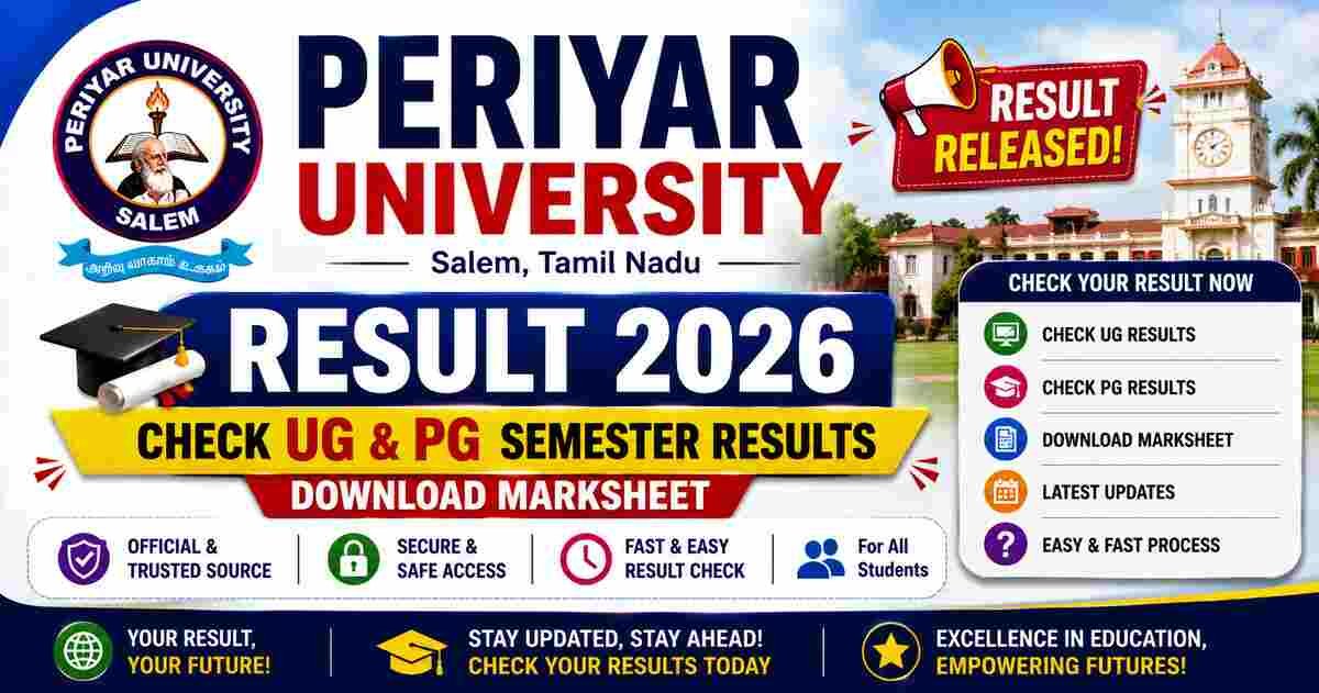 Periyar University Result 2026