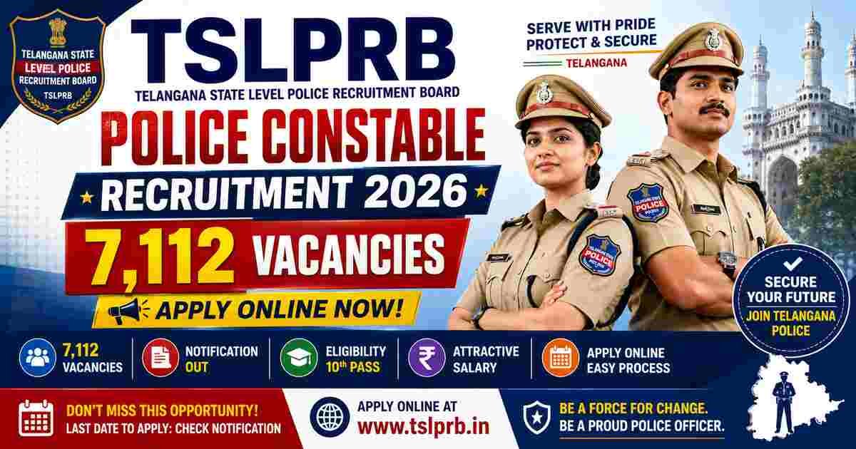 TSLPRB Police Constable Recruitment 2026