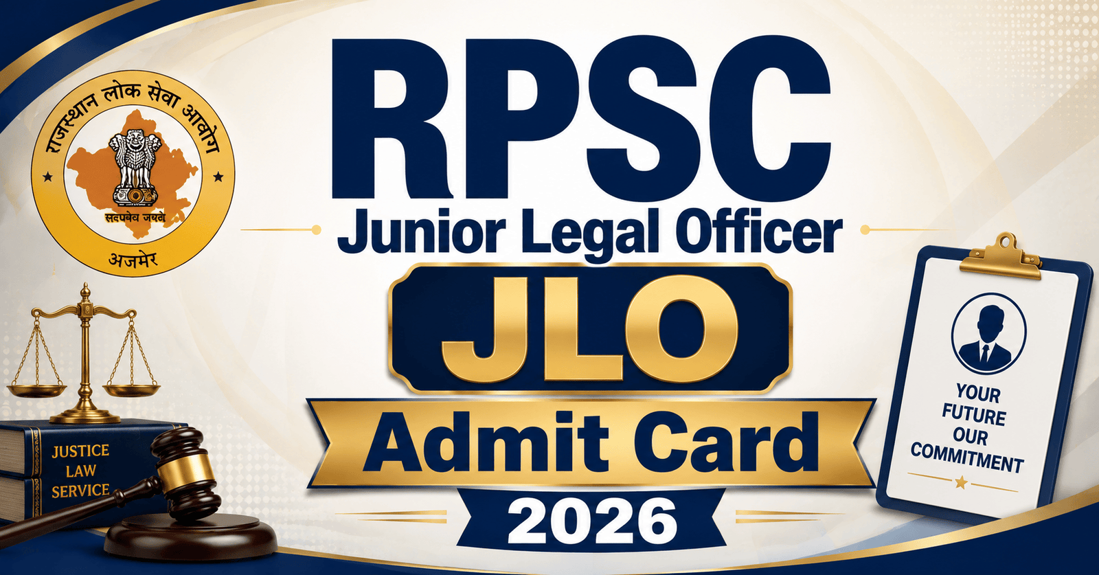 RPSC Junior Legal Officer JLO Admit Card 2026
