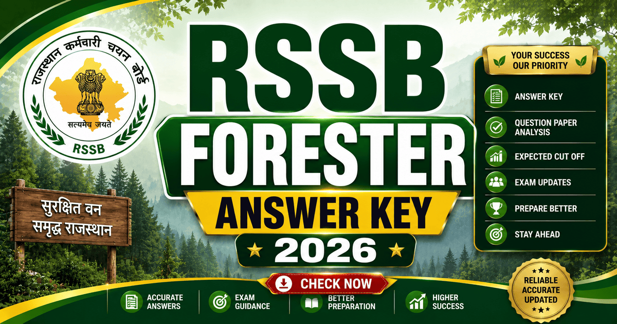 RSSB Forester Answer Key 2026