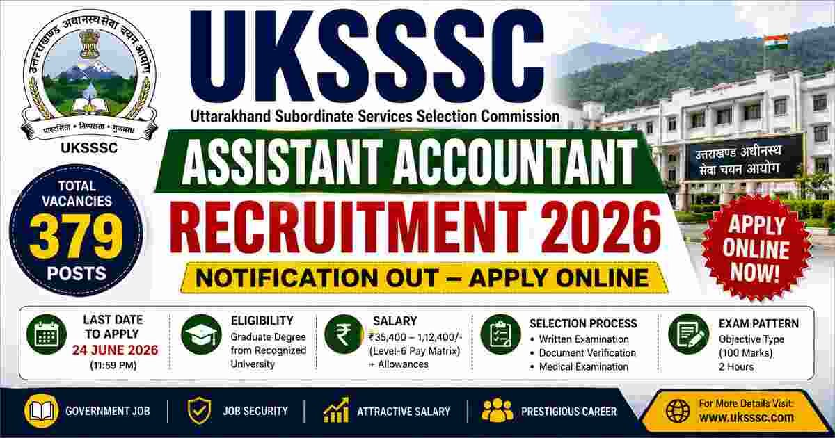 UKSSSC Assistant Accountant Recruitment 2026